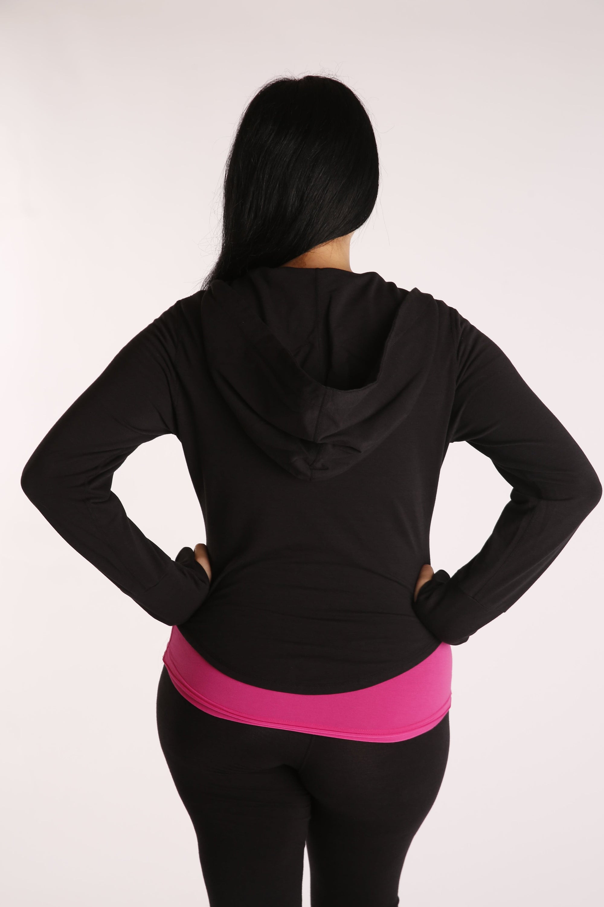 Green Apple Active Lili Crop Hoodie - Black Lili Crop Hoodie - Black