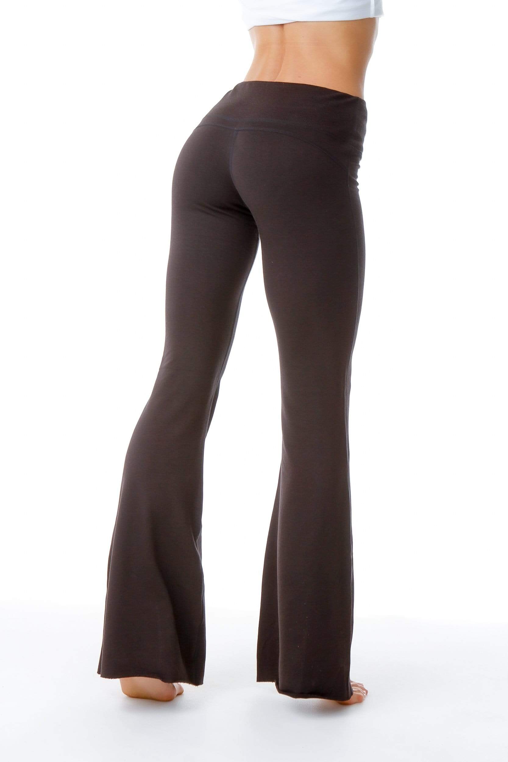 Black Flare Yoga Pants / Schwarze Yoga Hose, Schlaghose